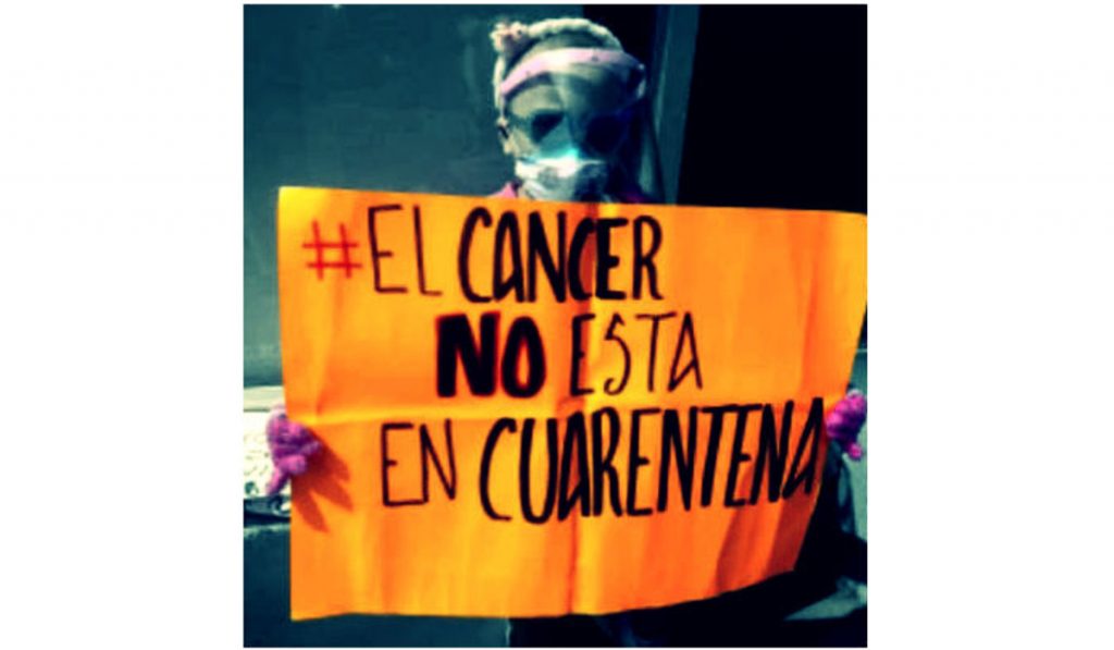 Protesta de niños con cáncer