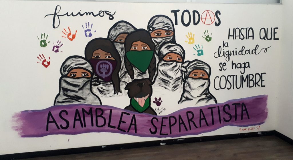 asamblea separatista FCPyS UNAM feminismo mujeres
