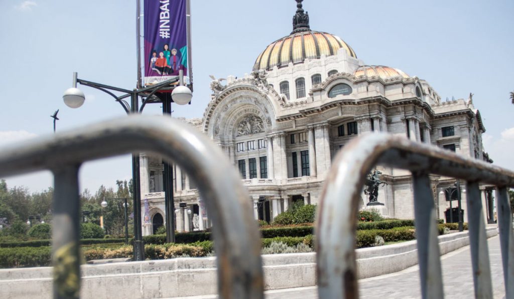 Palacio de Bellas Artes durante la pandemia