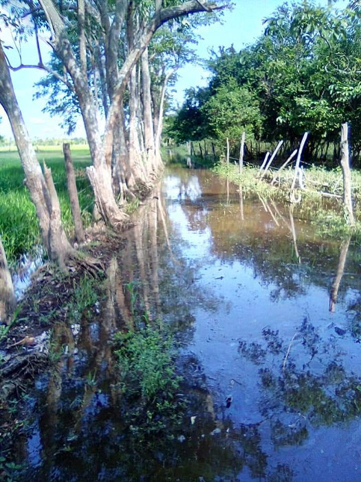 Inundaciones en territorio chontal