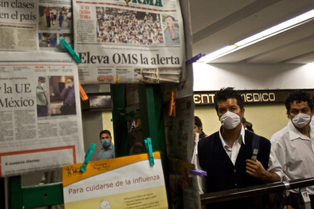 El Metro en la pandemia de influenza