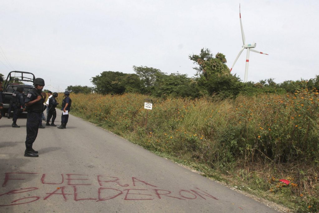 Protestas por parques eólicos en Oaxaca
