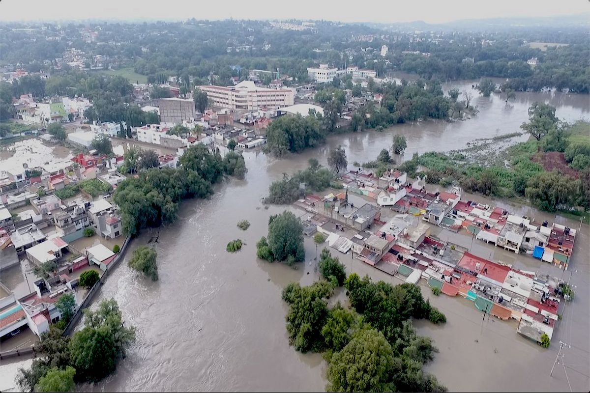 inundación en Tula, Hidalgo, Conagua, lluvias intensas, desastres naturales, hospitales
