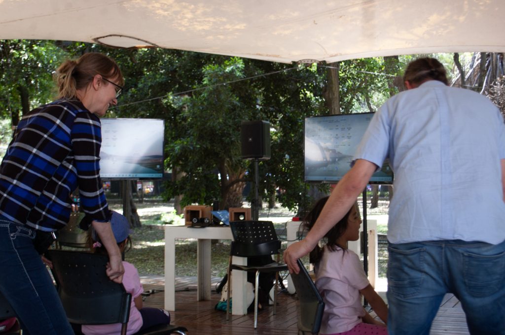 Elke Franke (izquierda) y Markus Tomsche han buscado caminos para acercar a las infancias a las narrativas documentales. Foto: Darian Monroy.