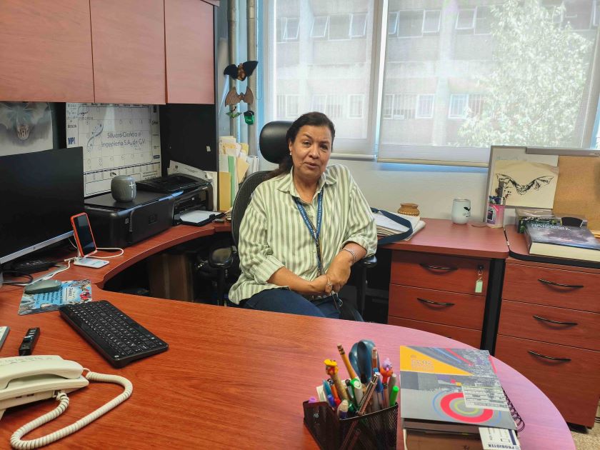 La Dra. Livia S. León Paniagua, mastozoóloga mexicana con experiencia de más de 40 años en la investigación de murciélagos y ratones. (Fotografía: Riza Sánchez).