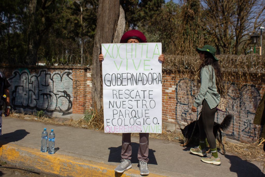 Una de las peticiones del colectivo Xochitla Vive es la expropiación del parque por parte de la gobernadora estatal.